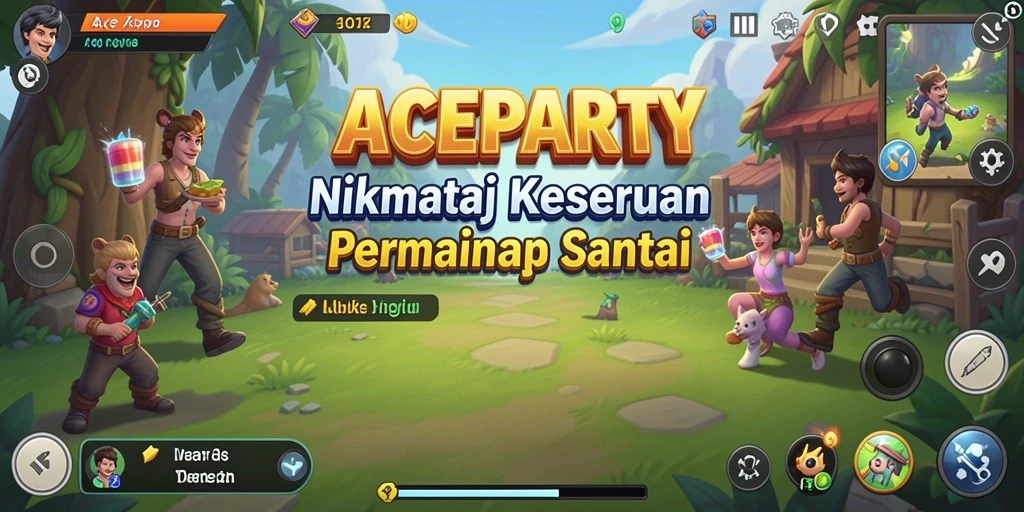 Screenshot menampilkan permainan seru dan interaksi antar pemain.
