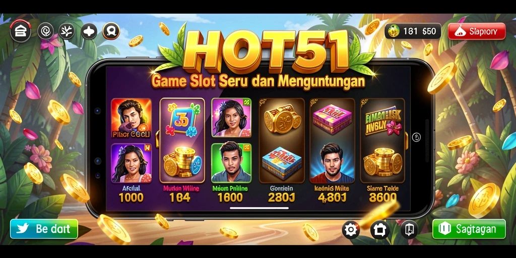 Menampilkan pengalaman seru bermain Slot di HOT51.