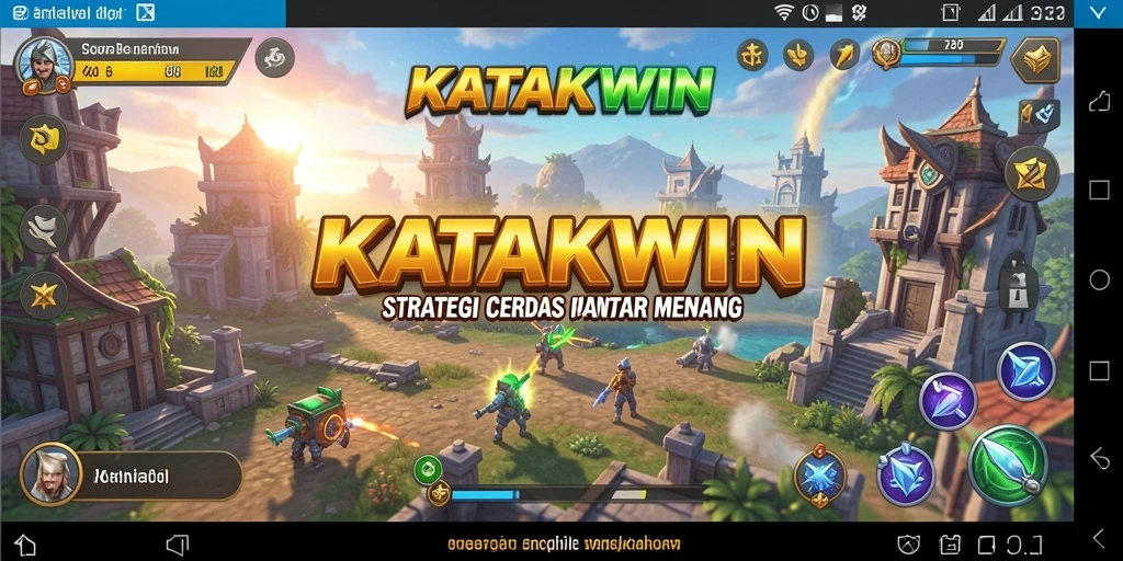 Tampilan gameplay KATAKWIN dengan strategi yang mendebarkan.