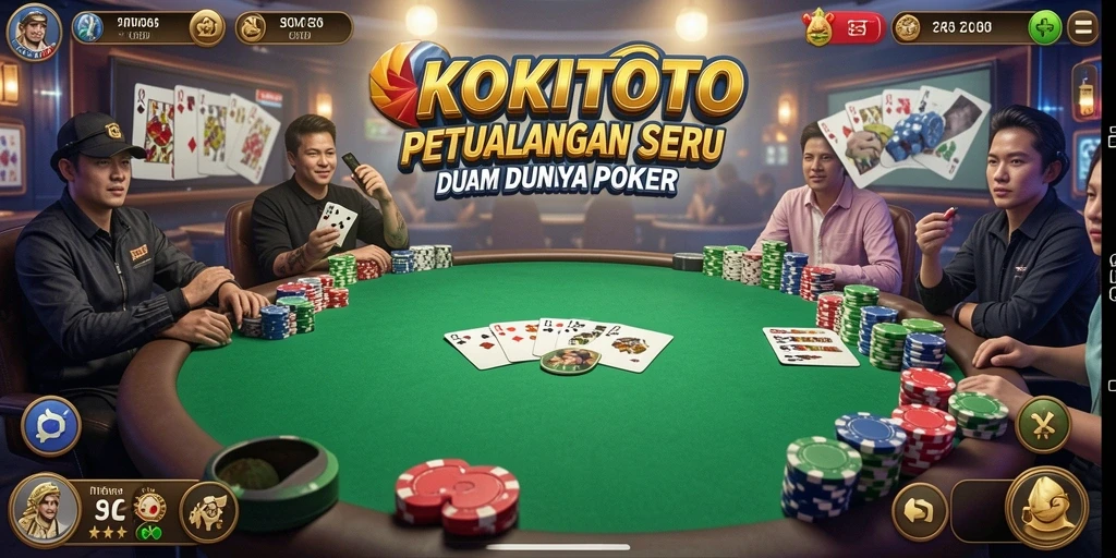 Tampilan menarik dari gameplay KOKITOTO yang seru dan kompetitif.