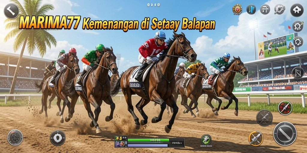 Gameplay seru balapan di MARIMA77 dengan grafis menakjubkan.