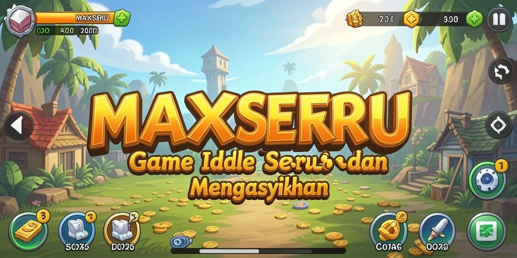 Tampilan gameplay <strong>MAXSERU</strong> yang seru dengan elemen Idle yang menarik.