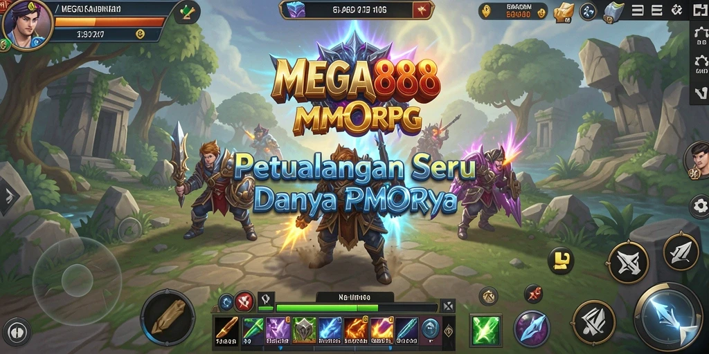 Tampilan gameplay MEGA888 yang menarik dengan petualangan seru di dalam dunia MMORPG.