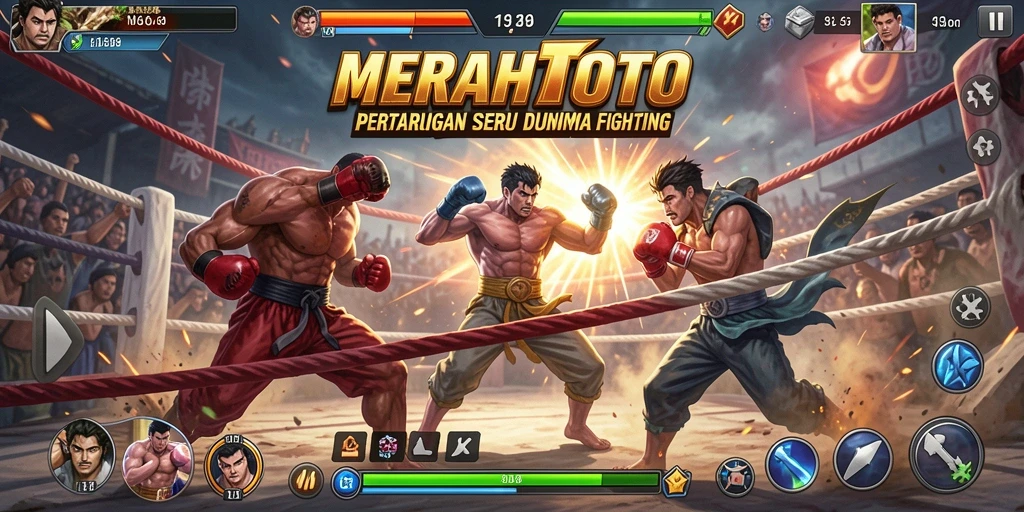 Tangkapan layar gameplay <strong>MERAHTOTO</strong> dengan pertarungan yang mendebarkan.