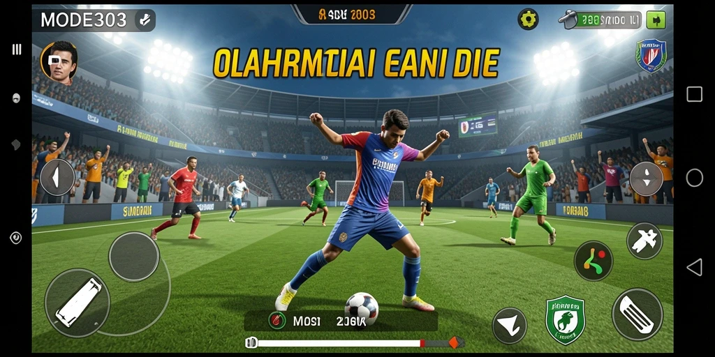 Tampilan gameplay seru dari MODE303 yang penuh aksi olahraga.