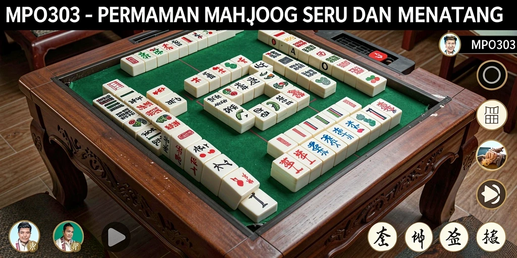 Screenshot MPO303 menampilkan gameplay Mahjong yang menarik dan interaktif.