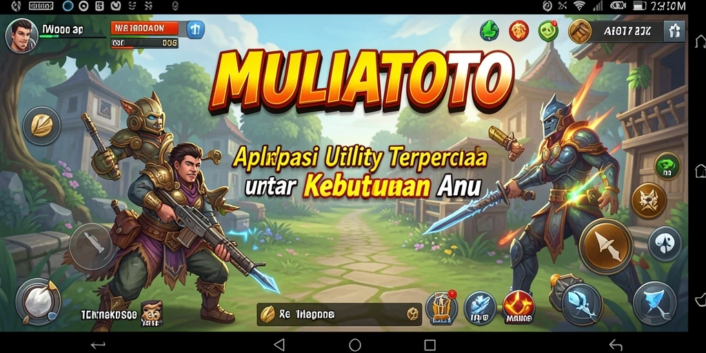 Tampilan antarmuka utama aplikasi MULIATOTO yang memudahkan navigasi.