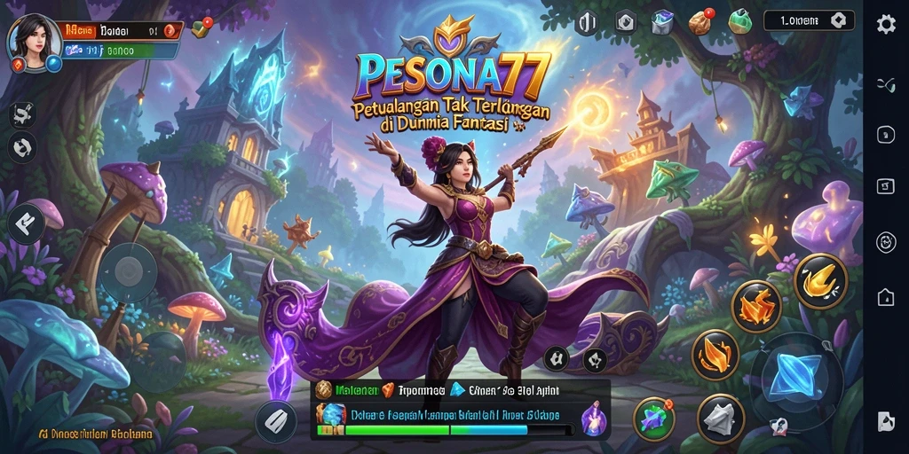 Tampilan gameplay PESONA77 yang memukau dan penuh aksi petualangan.