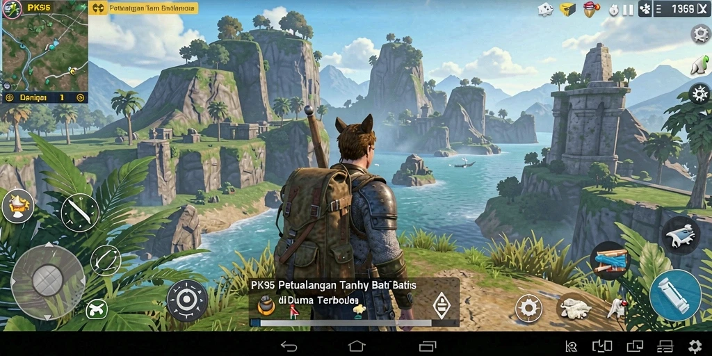 Tangkapan layar menampilkan aksi mendebarkan dalam dunia Open World.