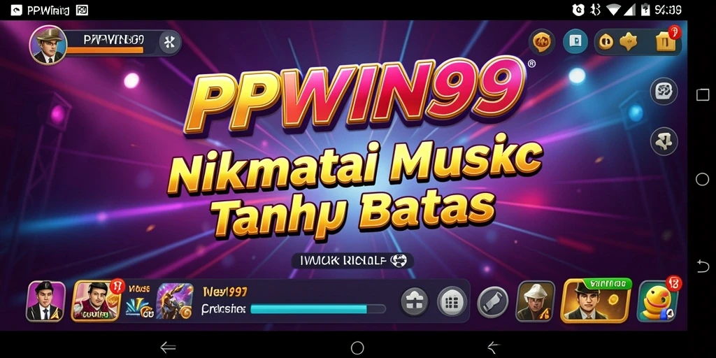 Tampilan gameplay dari PPWIN99 saat menikmati musik.