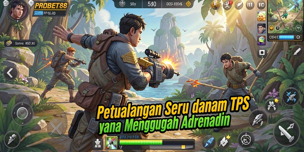Tampilan gameplay seru di <strong>PROBET88</strong> dengan momen tembak-menembak mendebarkan.