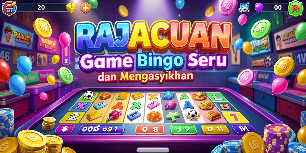 Screenshot gameplay RAJACUAN menunjukkan keseruan bermain Bingo.