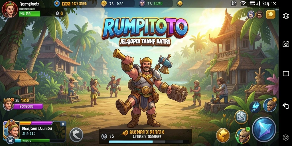 Tampilan gameplay RUMPITOTO yang menawan dan interaktif.