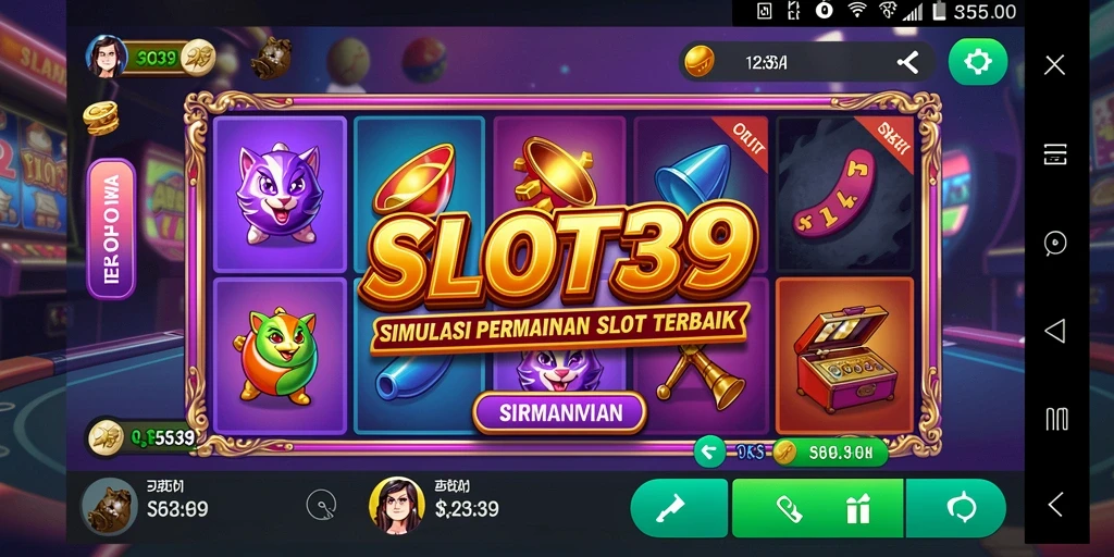 Tampilan gameplay menarik dari SLOT39 dengan berbagai tema slot.