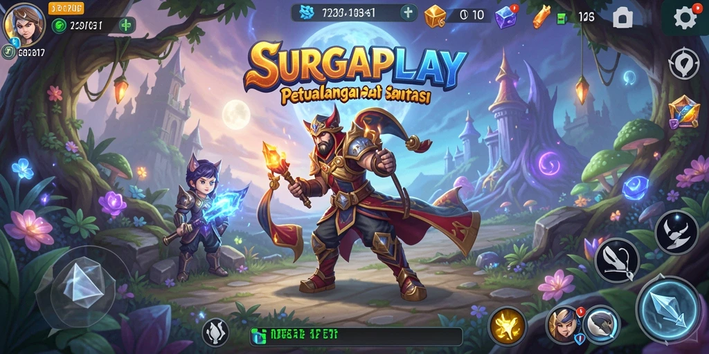 Tampilan gameplay menarik dari SURGAPLAY yang penuh tantangan.