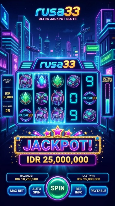 Tampilan antarmuka pusat unduh rusa33 yang menarik.
